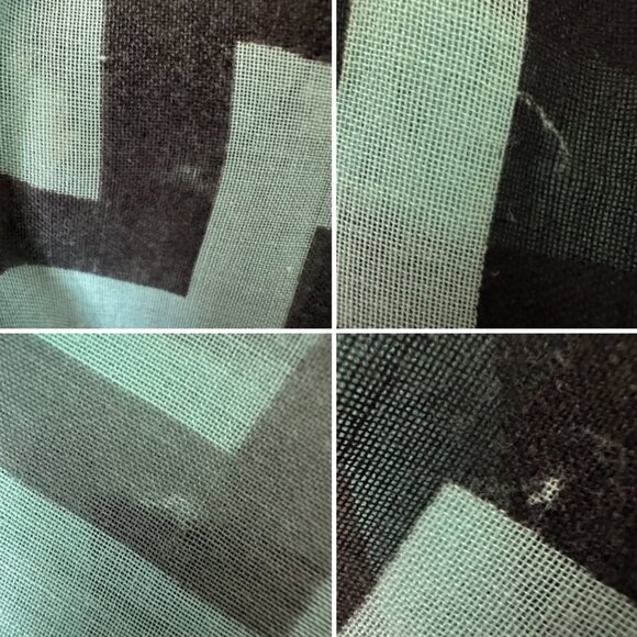 Steve Madden Women's OS Green Gray Geometric Wrap Around Beachwear Coverup Scarf - Picture 8 of 14